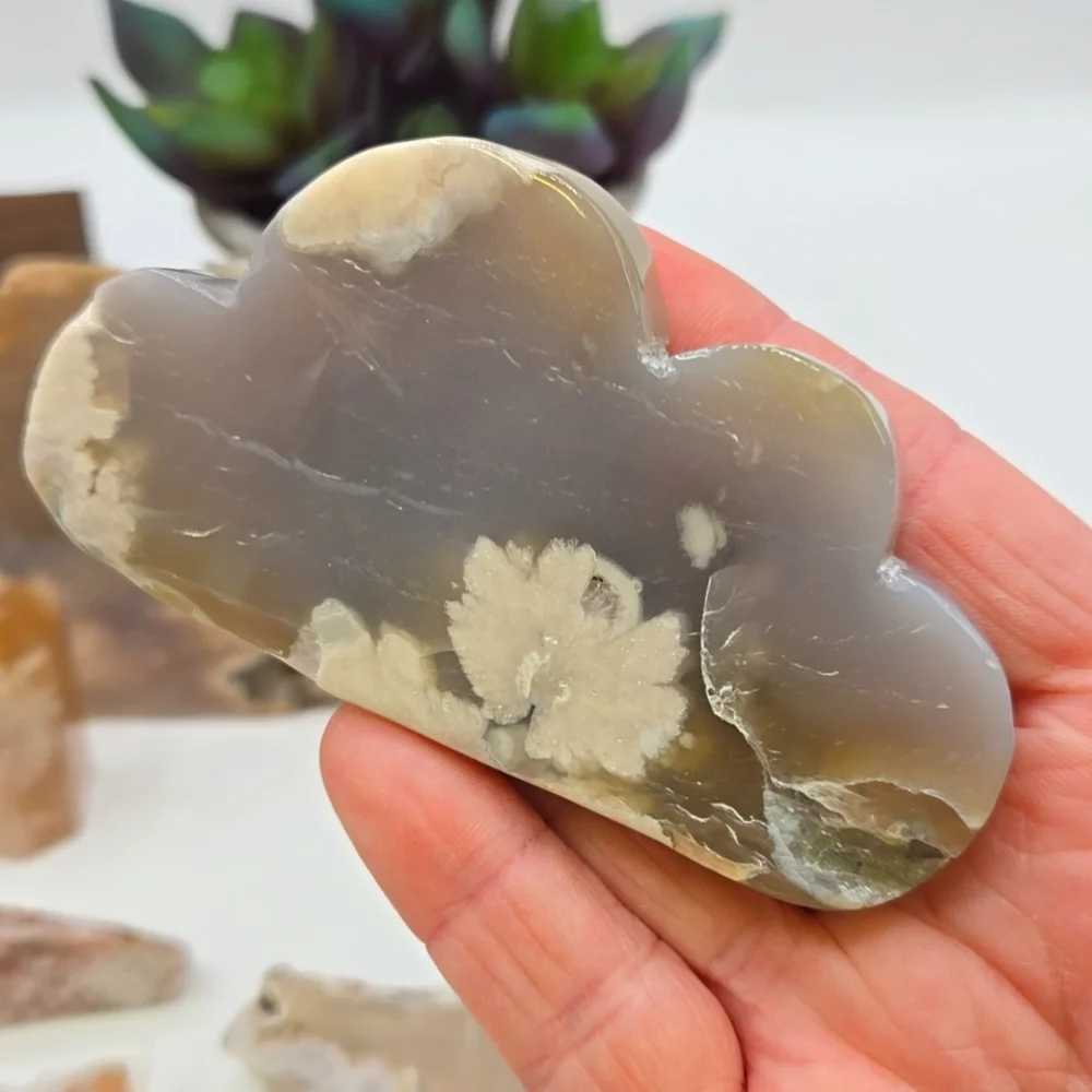 CLEARANCE Flower Agate Crystal Bundle Towers Freeforms Carvings